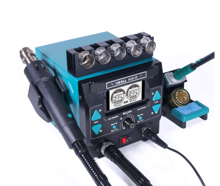 Yihua 992D-III  2'si 1 arada hassas lehimleme yeniden işleme istasyonu