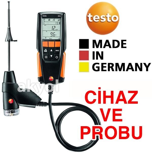 Testo 310 Baca Gazı Analiz Cihazı (Cihaz ve Probu)