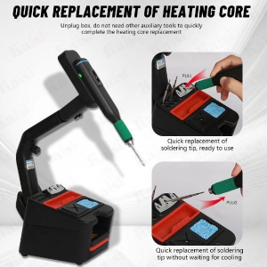 Sugon 55G Kablosuz Şarjlı Havya Lehim İstasyonu C210 Uyumlu