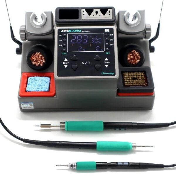 Aifen A902 350W 3 Kollu Akıllı Havya Lehim İstasyonu C115 C210 C245 C470 Uyumlu