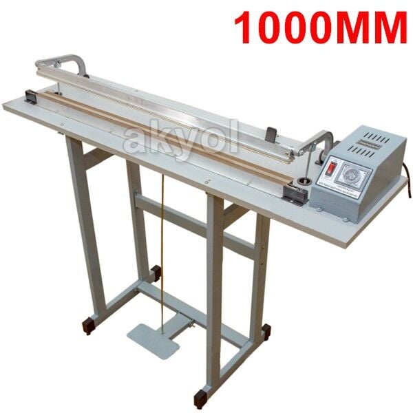 OEM SFTD 1000 100CM Ayaklı Poşet Yapıştırma Makinası (Kesmeli)