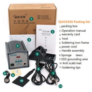 Quick 205 120W Akıllı Havya Lehim İstasyonu Yeni Nesil