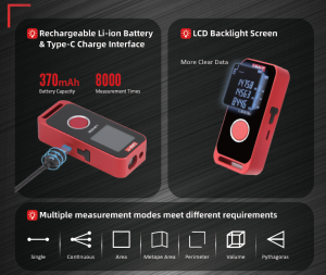 Unit  LM60mi Mini 60MT Lazer Mesafe Ölçer