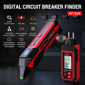 NOYAFA NF-824EU Sigorta  Bulucu ve GFCI Test Cihazı LCD Ekranlı NCV