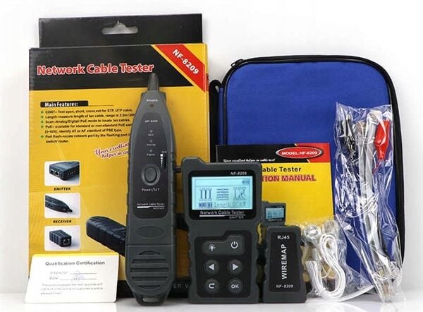 NOYAFA NF-8209 Ağ Kablosu Test Cihazı