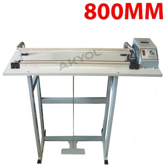 OEM SFTD 800 80CM Ayaklı Poşet Yapıştırma Makinesi (Kesmeli)