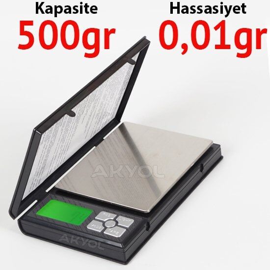 Notebook notebook-500 Notebook Kapaklı Cep Terazisi 0.01gr / 500gr