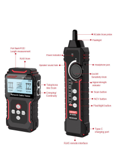 NOYAFA NF-8209S Ağ Kablosu Test Cihazı Kablo Bulucu