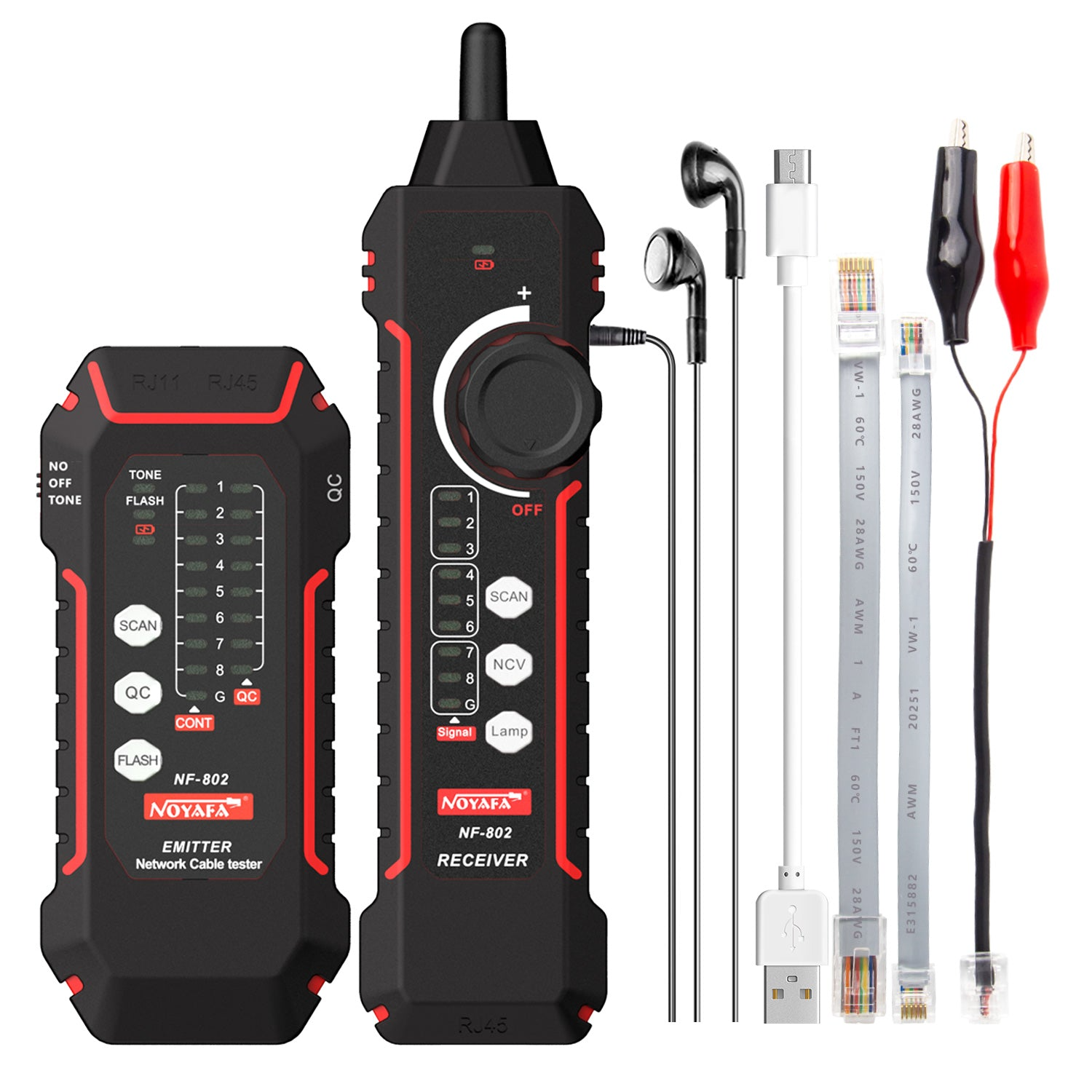 NOYAFA NF-802 Akıllı Ağ Kablo Test Cihazı