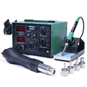 Yihua 862D+ Isı Ayarlı Sıcak Hava Üfleme Lehimleme Havya İstasyon