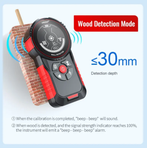 NOYAFA NF-5102 Duvar Tarayıcı Metal Ahşap AC Kablo Dedektörü LCD Ekranlı IP54