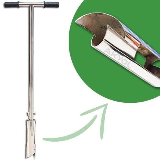 OEM TNS 50 Krom Toprak Numune Sondası Çevirmeli Model