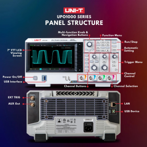 UNI-T UPO1054 50MHz 4 Kanallı Dijital Depolama Osiloskobu