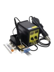 Gordak 968D Dijital Çift Ekran Havya ve Sıcak Hava Lehim İstasyonu 450W