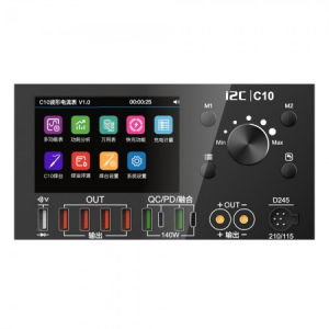 i2C C10 Ultra Yüksek Hassasiyetli Dijital Dalga Formu Ampermetresi ve Havya İstasyonu