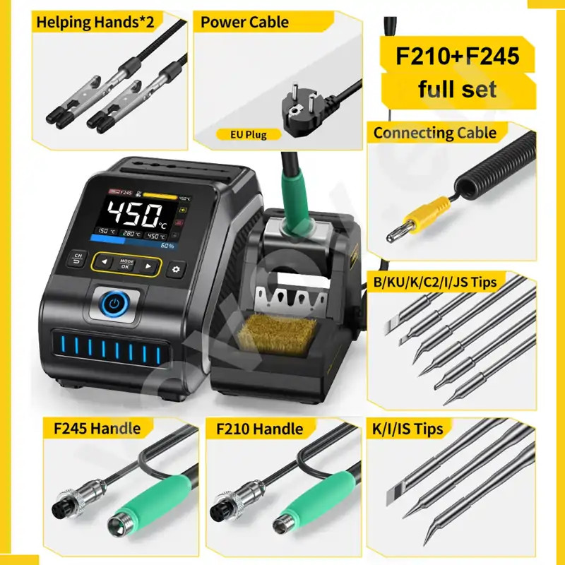 Fnirsi DWS-200  F210-F245 Lehimleme İstasyonu Full Set