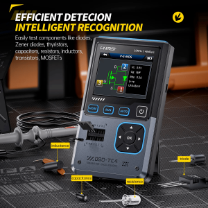 Fnirsi DSO-TC4 El Tipi Dijital Osiloskop & Transistör Test Cihazı & Sinyal Jeneratörü