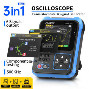 Fnirsi DSO-TC3 El Tipi Dijital Osiloskop Transistör Test Cihazı