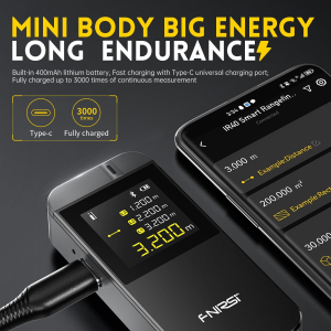 Fnirsi IR40 Akıllı 40MT Lazer metre Mesafe Ölçer