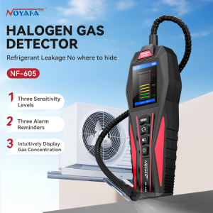 Noyafa NF-605 Halojen Yanıcı Gaz Kaçak Dedektörü HVAC Soğutucu Gaz Tespit Cihazı