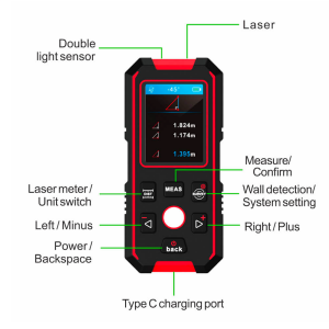 Noyafa NF-518S Çok Fonksiyonlu Duvar Tarama Cihazı ve Lazer Mesafe Ölçer