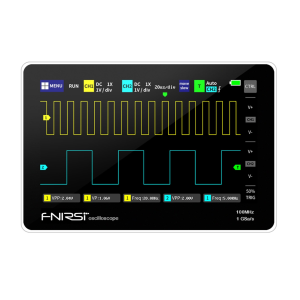 Fnirsi 1013D   2 Kanal 100MHz 1GSa/s  Dijital Dokunmatik Tablet Osiloskop + P4100 Prob Dahil