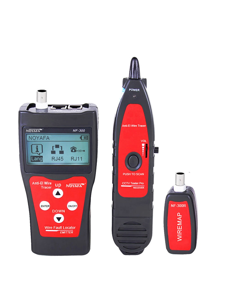 Noyafa NF-300 LCD Kablo Test Cihazı RJ45 / RJ11 / BNC / USB