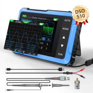 Fnirsi DSO-510H 2'si 1 Arada Mini El Tipi Dijital Osiloskop DDS Sinyal Jeneratörü