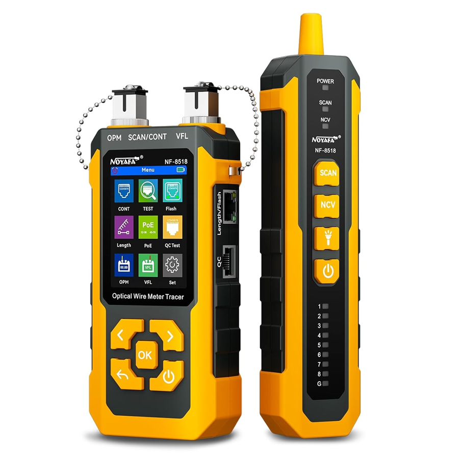 Noyafa NF-8518 Çok Fonksiyonlu Ağ ve Fiber Test Cihazı (OPM, PoE, VFL, CAT6)