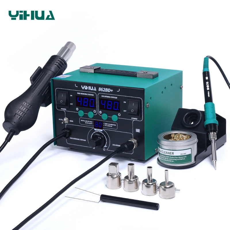 Yihua 862BD+ 2in1 Sıcak Hava Üflemeli Havya İstasyonu 720W