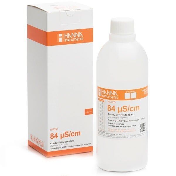 Hanna Instruments HI7033L Hanna İletkenlik 84µS/cm Kalibrasyon Çözeltisi 500mL