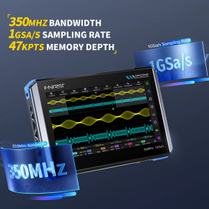 FNIRSI DPOS350P 4'ü 1 Arada 350MHz 1GSPS Osiloskop + Sinyal Jeneratörü + Spektrum Analizörü + Frekans Tepkisi Analizörü