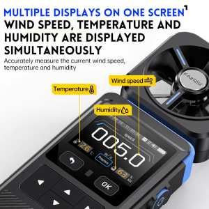 FNIRSI FAM-02 Anemometre (Rüzgar Hızı Ölçer)
