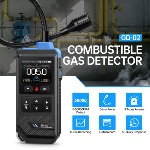 FNIRSI GD-02 Taşınabilir Yanıcı Doğal Gaz Dedektörü