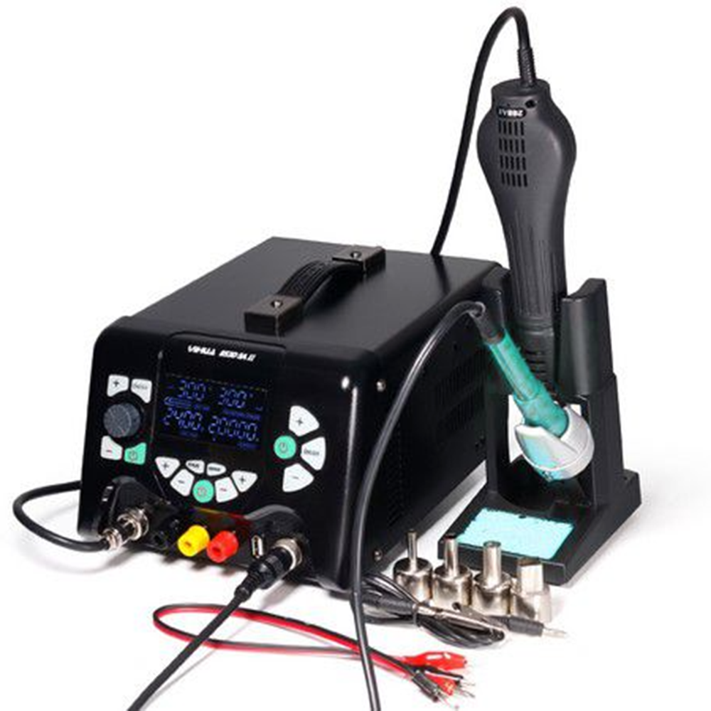 YIHUA 853D 5A-II Sıcak Hava Isı Tabancalı ve Havyalı Lehimleme Yenileme İstasyonu