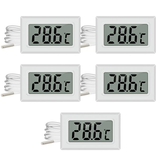 DC-1 dc-1beyaz DC-1 Beyaz Pano Tipi Soketli Termometre (5' li Paket)