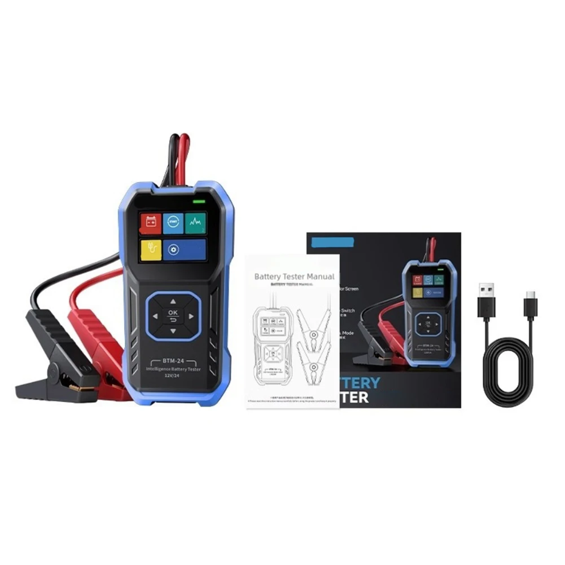 FNIRSI BTM-24  12V/24V Dijital Akü Test Cihazı