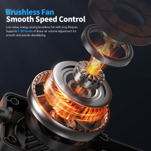 FNIRSI® SAG-55 Akıllı 550W Sıcak Hava Tabancası – Standart Set