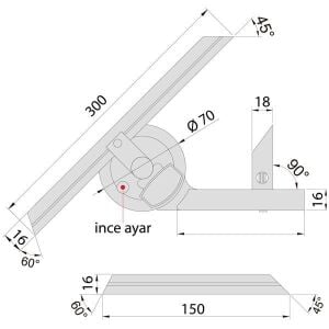 İnsize 2372-360 Universal Açı Ölçer