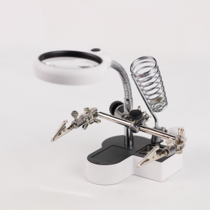 MG16127AC1 Ledli Büyüteçli Bord Tutuculu Havya Standı