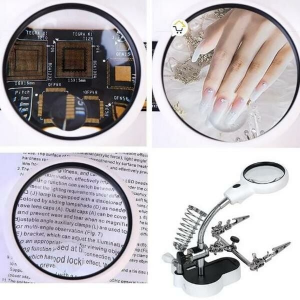 MG16127AC1 Ledli Büyüteçli Bord Tutuculu Havya Standı