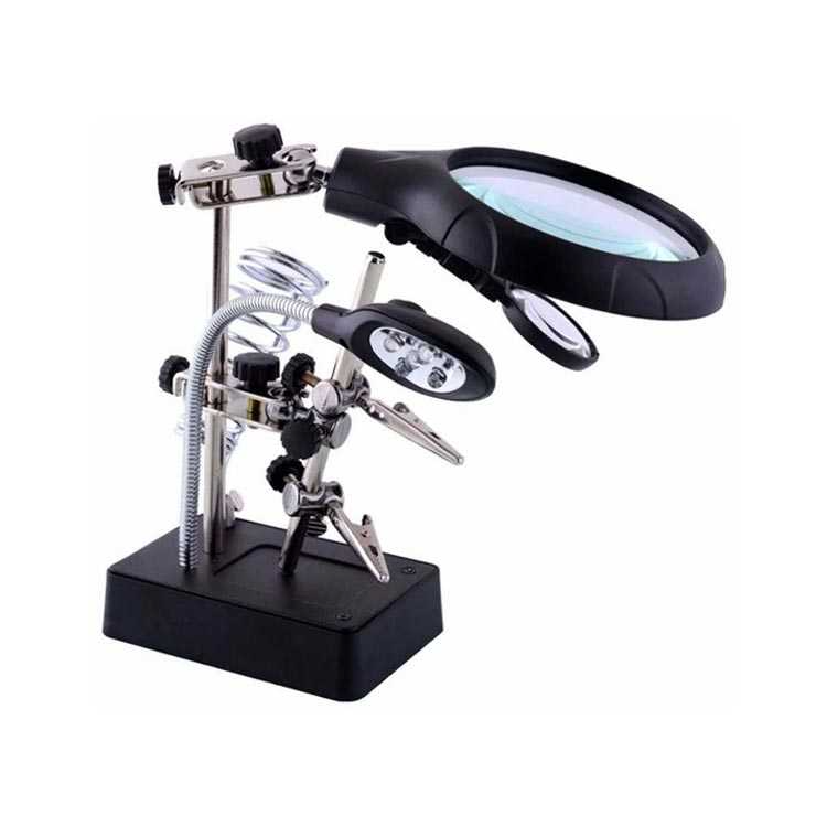 MG16129-C 5 Led Büyüteçli Bord Tutucu