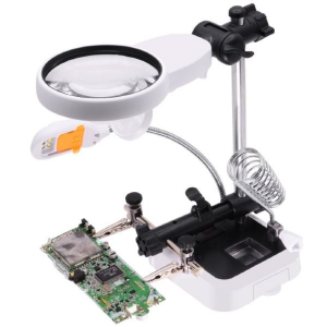 MG16129DC Ledli Büyüteçli Havya Standı Bord Tutucu