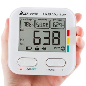 AZ 7732 Karbondioksit Sıcaklık Nem Ölçer Sadece Pil İle Çalışır