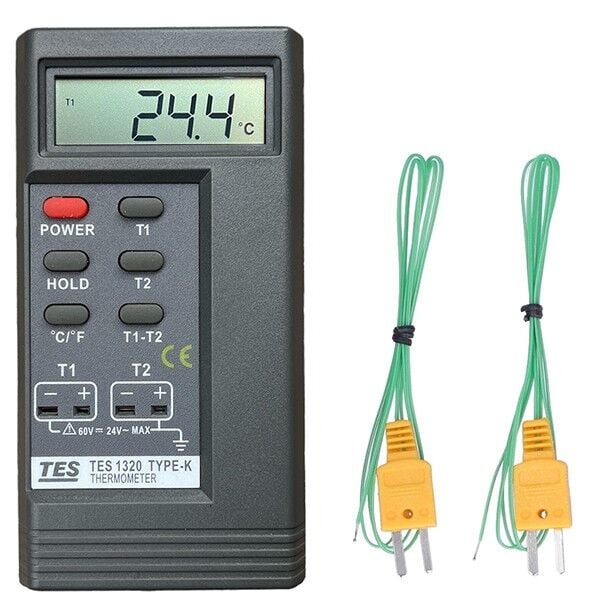 TES 1320 İki Girişli K Tipi Prob Okuyucu Hassas