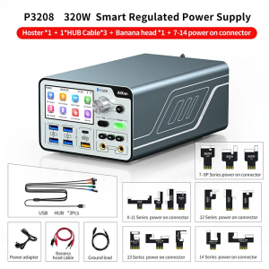 AiXun P3208 320W Akıllı Regüleli Güç Kaynağı 32V / 8A – Bluetooth & WiFi – PD/QC