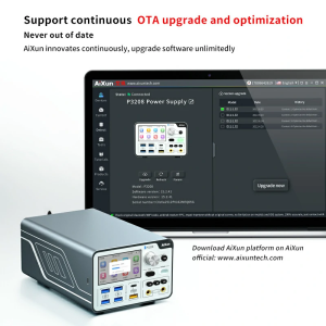 AiXun P3208 320W Akıllı Regüleli Güç Kaynağı 32V / 8A – Bluetooth & WiFi – PD/QC