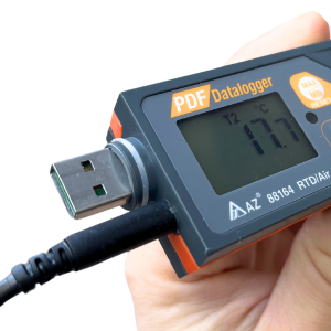 AZ 88164 Kablolu Sıcaklık Kayıt Cihazı Soğuk Ölçümleri İçin -100°C