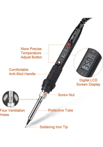 908S 80w Dijital Isı Ayarlı Kalem Havya