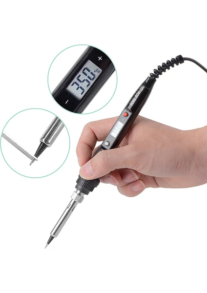 908S 80w Dijital Isı Ayarlı Kalem Havya